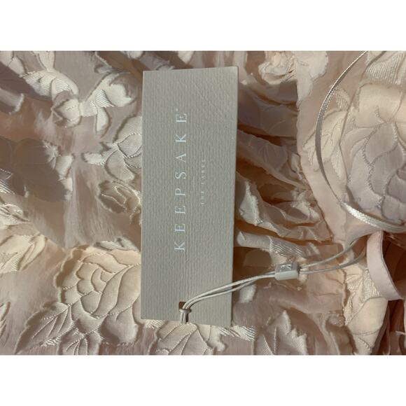 KEEPSAKE THE LABEL Dress SZ 8 Offset Fit & Flare Embroidered Ruffle Dress NWT - Picture 5 of 13